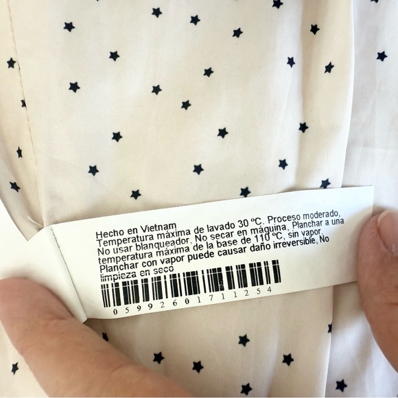 Zara for Girls Size 12 yrs. Ivory Quilted Hooded Vest Pockets Zip Up - Picture 7 of 9